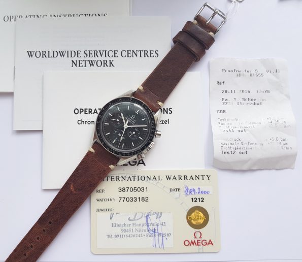 Omega Speedmaster Professional Moonwatch Originalpapiere