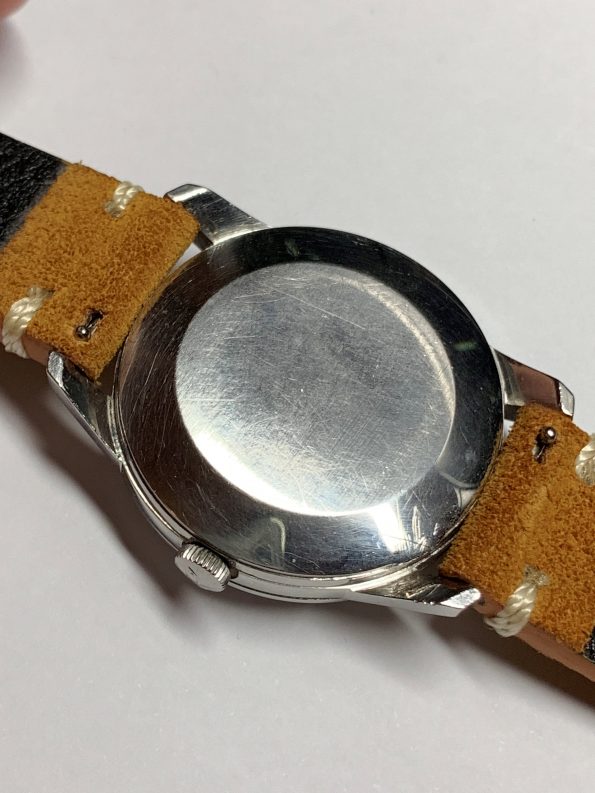 IWC Automatik Uhr mit grauem Leinen Ziffernblatt Vintage