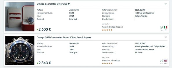 Tolle Omega Seamaster 300 Automatik Chronograph Diver