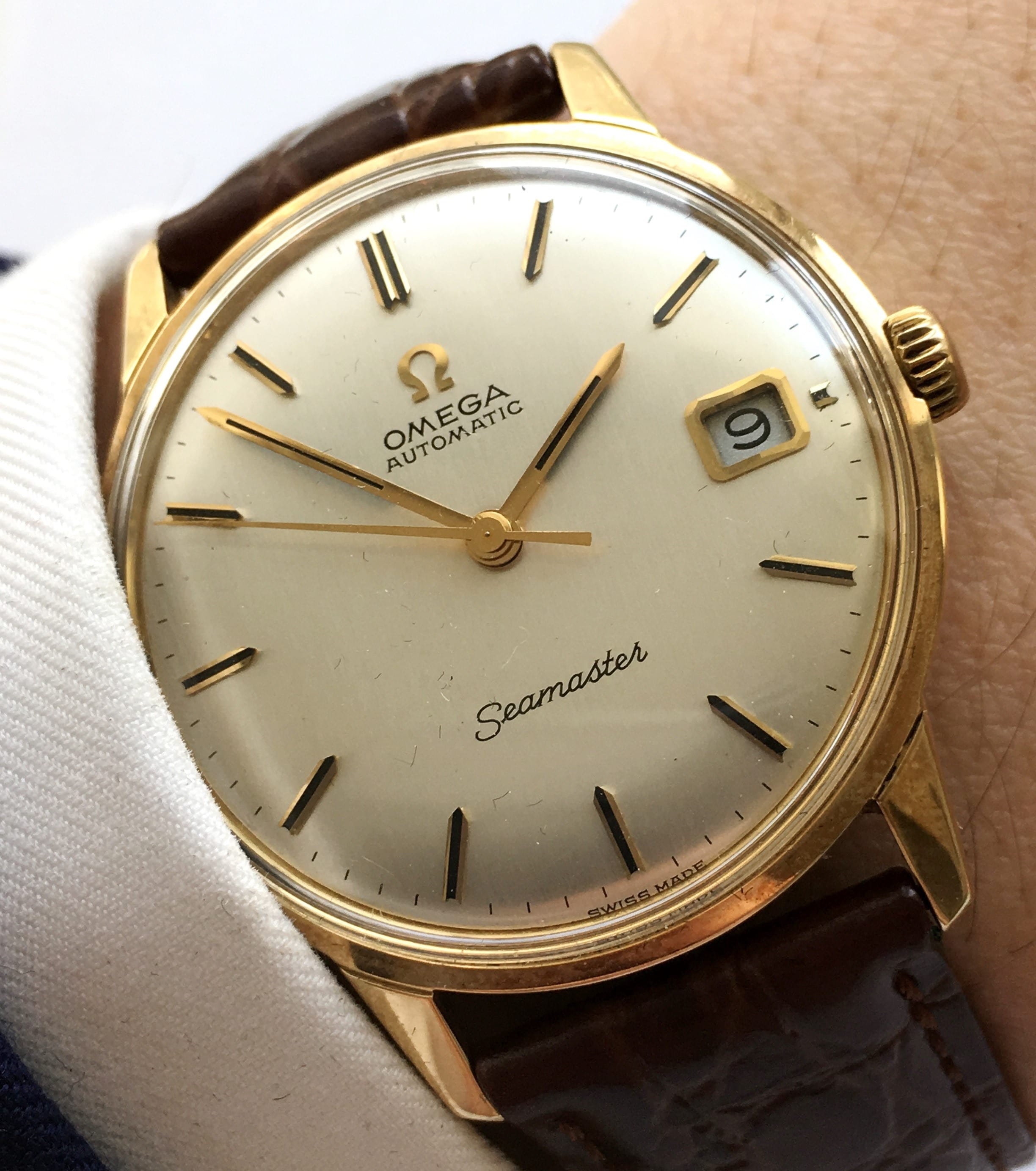 Sold Gold Omega Seamaster Automatic 