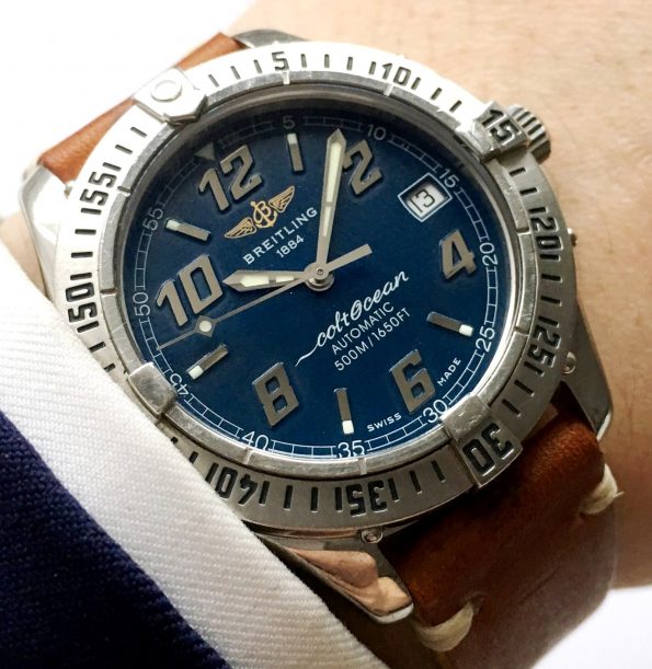 Great Breitling Coltocean Automatic blue dial