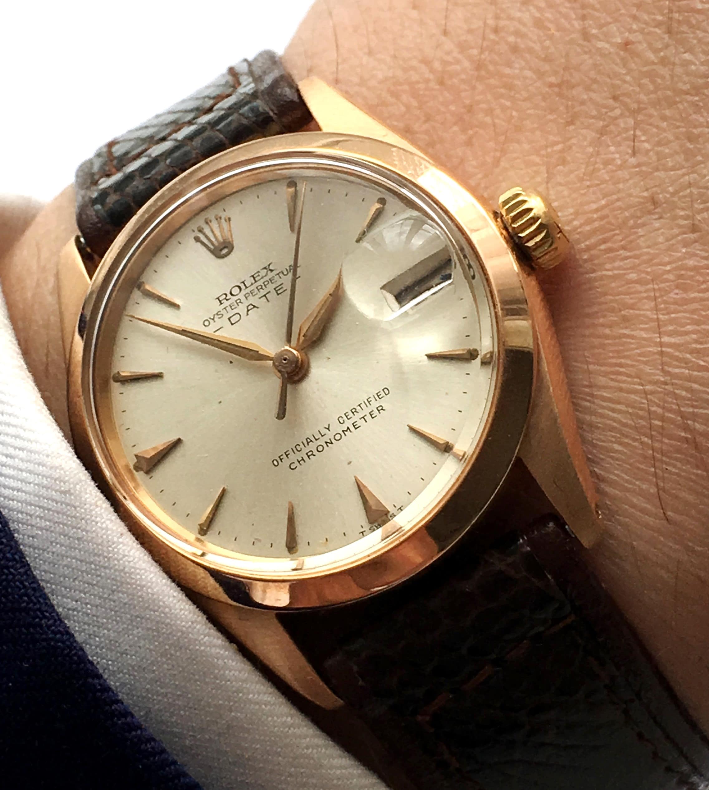 vintage rolex gold watch