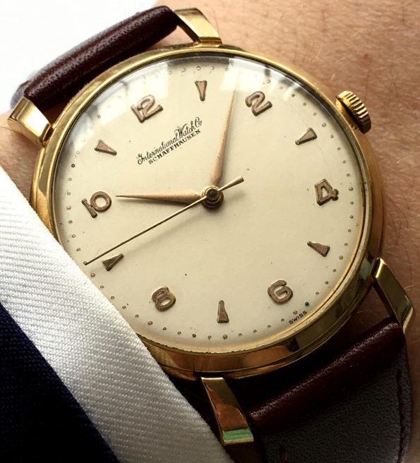 Amazing 36mm Vintage IWC in Sold Gold