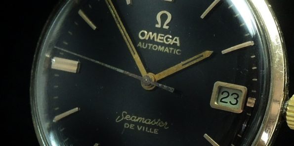 Black dialed Omega Seamaster De Ville Automatic