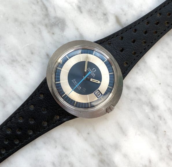 Omega Geneve Dynamic Automatic Blue White Two Tone Dial