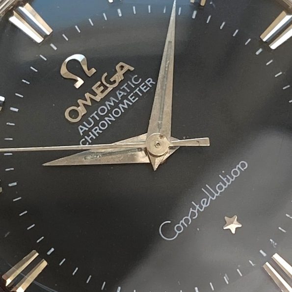 Unpolished Vintage Omega Constellation Pie Pan Automatic Black Restored Dial