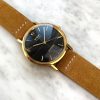 Omega Seamaster Solid Gold Automatic Vintage Black Restored Dial