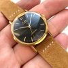 Omega Seamaster Solid Gold Automatic Vintage Black Restored Dial