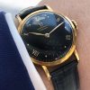 Servicierte 33mm Omega Vintage Calatrava Vollgold Handaufzug Chronometer 30t2rg restauriert