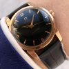 Vintage Omega Seamaster Automatic Rose Gold Plated Black Restored Dial 2846