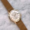 Serviced 14ct Solid Gold Jaeger LeCoultre Memovox Vintage 38mm Automatic Bumper