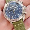 Omega Speedmaster Automatic Triple Date Day Date Blue Dial