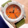 Sharkhunter Doxa Sub 300T Professional Vintage Orange Dial Automatic Synchron Seahunter Diver