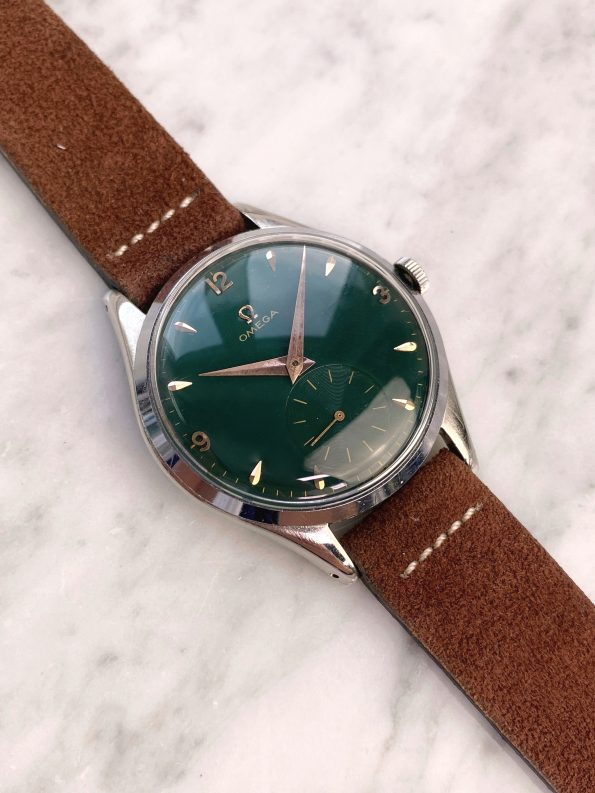 Customised Oversize Jumbo Omega Vintage with Green Dial 2505 38mm
