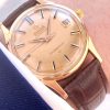 Solid ROSE PINK Gold Omega Constellation Vintage Automatic Automatik De Luxe ref 14393