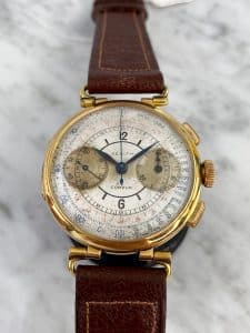 vp3971 zenith vintage chronograph gold rare multicolor sector dial (4)