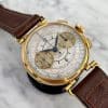 1930ties EARLY Zenith Sector dial Chronograph 37mm Jumbo Oversize Gold Compur