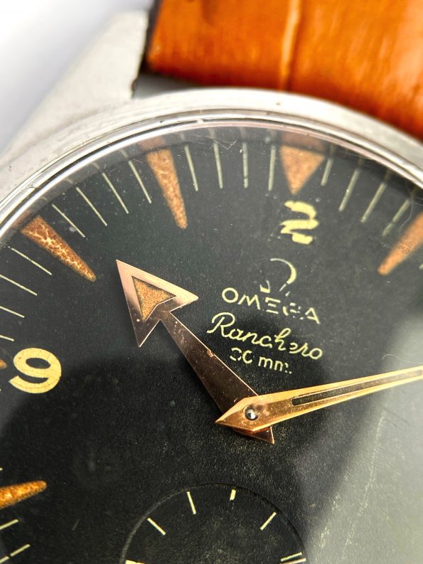 Omega Ranchero Vintage Handwinding Handaufzug 2990-1 Black Dial Broad Arrow