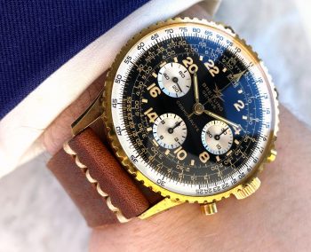 Breitling Navitimer Cosmonaute 809 Gold Plated Top Condition ref 809