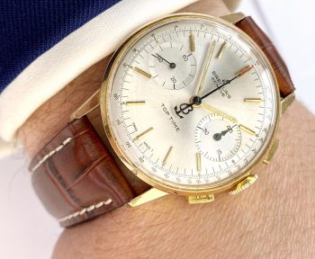 Breitling Top Time Chronograph Gold Plated Vintage 36mm