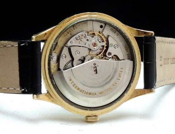 Rare IWC 36mm solid Gold Automatic black dial