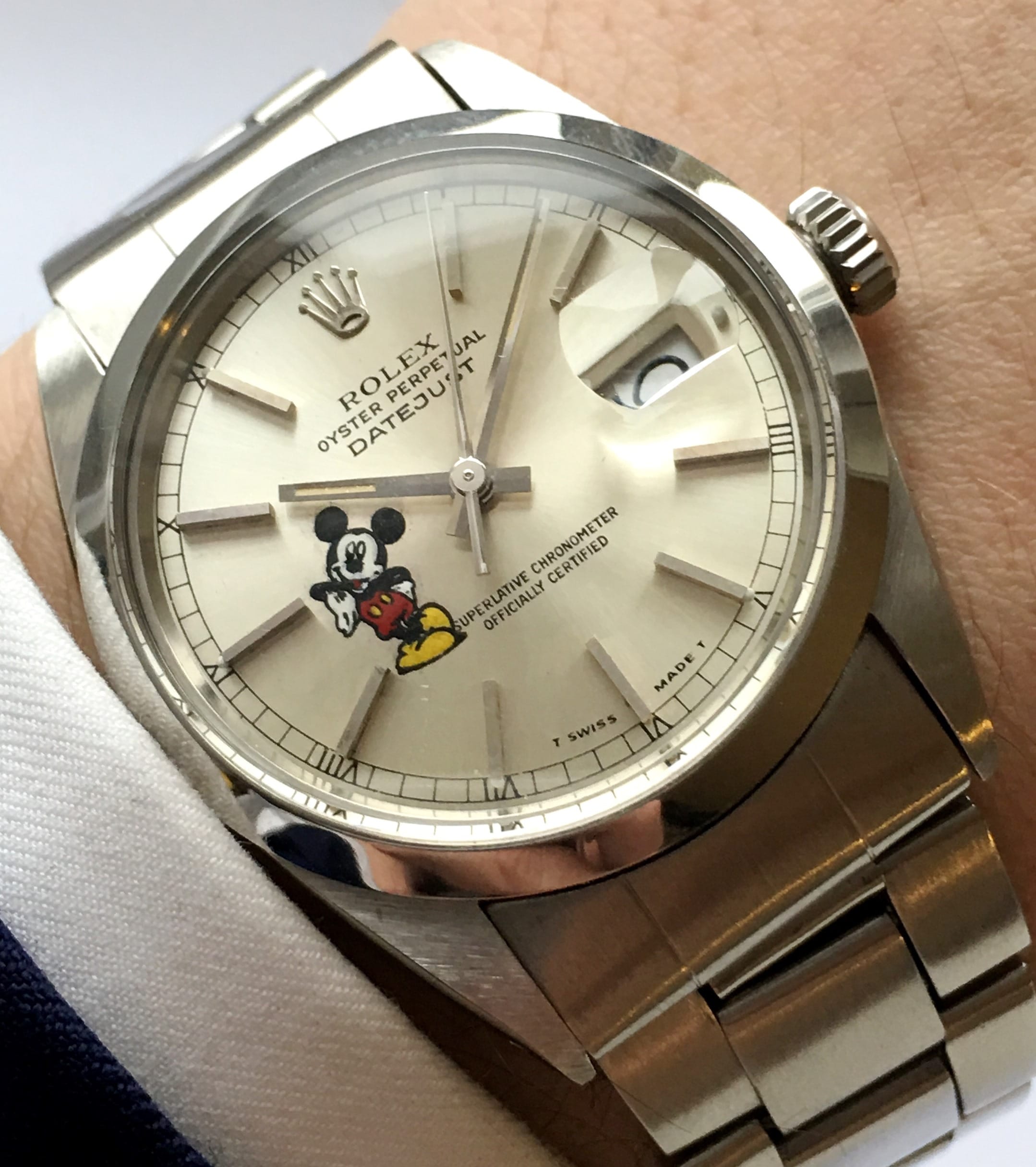 rolex mickey mouse watch price