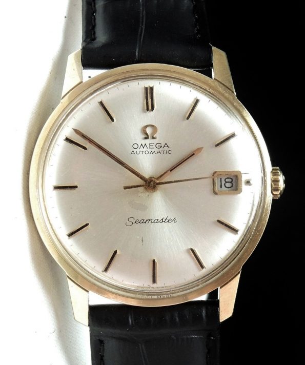 Great Omega Seamaster Automatic Date Solid Gold
