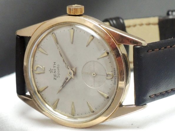 Rosevergoldete Vintage Zenith Sporto Chronometer 40 T